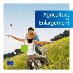 Agriculture Enlargement - European Commission