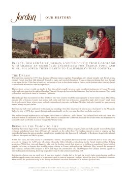 our history - Jordan Winery