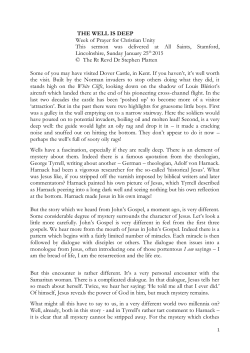 25th The Well is Deep