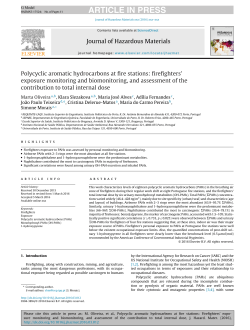 Polycyclic aromatic hydrocarbons at fire stations: firefighters