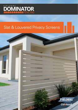 Slat Colour guide and components. PDF File