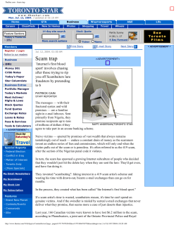 TheStar.com - Scam trap