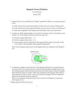 Magnetic Source Problems