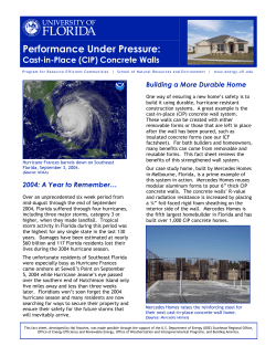 Performance Under Pressure - Federal Alliance for Safe Homes