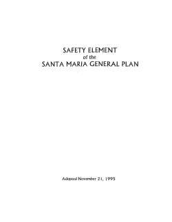 safety element - City of Santa Maria