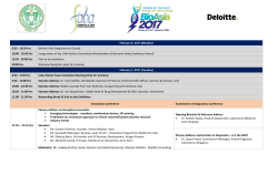 BioAsia 2017 Programme
