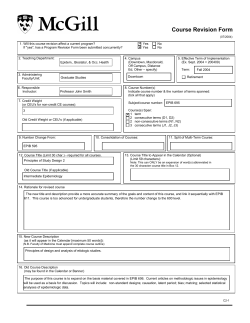 APPENDIX C: Revised Course ex