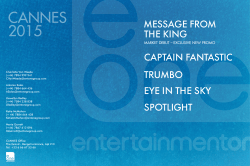 eOne Features at Cannes