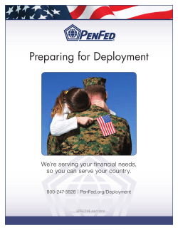 Preparing for Deployment