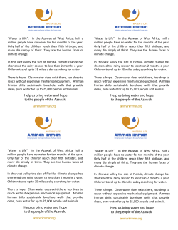 Help us bring water and hope to the people of the