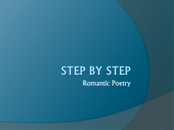 Poetry Essay Powerpoint