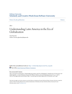 Understanding Latin America in the Era of Globalization