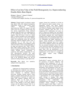 Effect of an Iron Yoke of the Field Homogeneity in a
