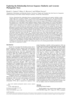Exploring the Relationship between Sequence Similarity and