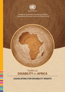 legislating for disability rights