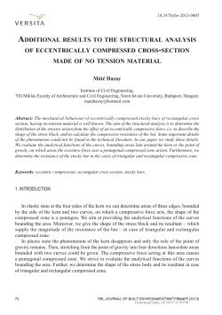 section made of no tension material