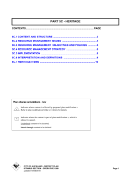 Auckland Council District Plan Operative Auckland City