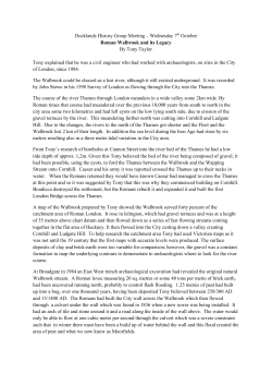 - Docklands History Group