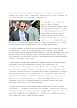 read full bio here pdf - Richardson Racing Stables