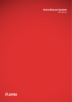 Avira User Manual