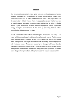 Page 1 Abstract Due to manufacturers desire to make lighter and