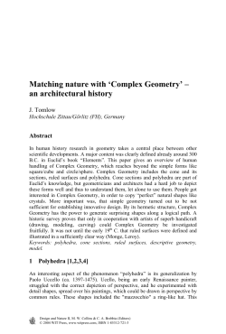 Matching nature with `Complex Geometry` &ndash; an