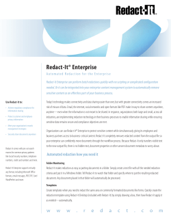 Redact-It&reg; Enterprise