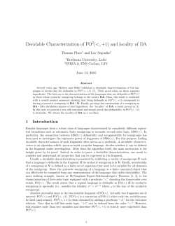Decidable Characterization of FO (<,+1) and locality