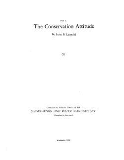 The Conservation Attitude