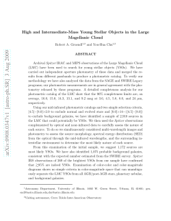 High and Intermediate-Mass Young Stellar Objects in the Large