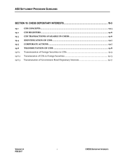 CHESS depositary interests