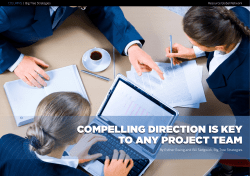 compelling direction is key to any project team