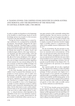 8. TALKING STONeS: THe CHIPPeD STONe INDUSTRy IN LOweR
