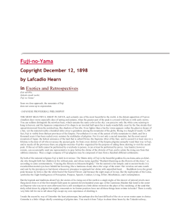 Fuji-no-Yama - The Straw Sandals Project