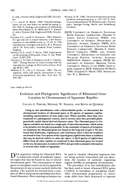 Evolution and Phylogenetic Significance of Ribosomal Gene