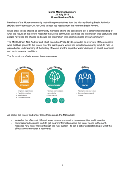 Moree meeting - 20 July