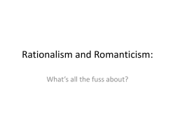 Rationalism and Romanticism