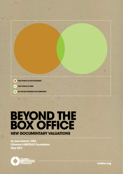 beyond the box office - International Documentary Association