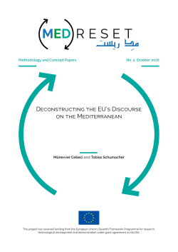 Deconstructing the EU`s Discourse on the Mediterranean
