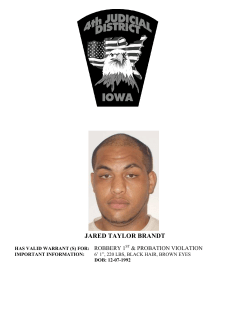 JARED TAYLOR BRANDT