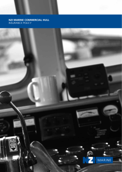 NZI MARINE COMMERCIAL HULL INSURANCE POLICY