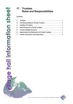 17. Trustees Roles and Responsibilities