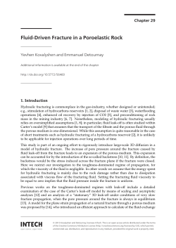 Fluid-Driven Fracture in a Poroelastic Rock