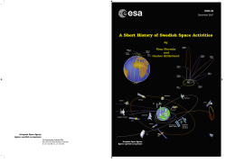 A Short History of Swedish Space Activities
