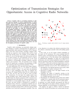 Optimization of Transmission Strategies for Opportunistic