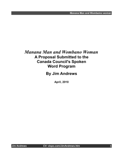 Manana Man and Wombano Woman