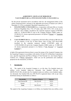 protocolo e justifica&ccedil;&atilde;o de incorpora&ccedil;&atilde;o da