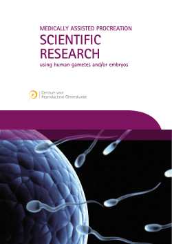 scientific research - UZ Brussel Fertiliteitskliniek CRG