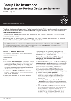 Group Life Insurance - Australian Group Insurances