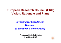 Prof. Fotis C. Kafatos - European Research Council